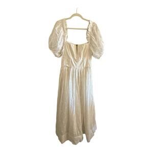 NWT The Great. Primrose Eyelet Dress in Cream Size 1